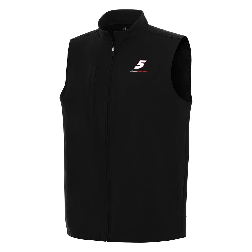  Kyle Larson Antigua Regard Full-Zip Vest - Black